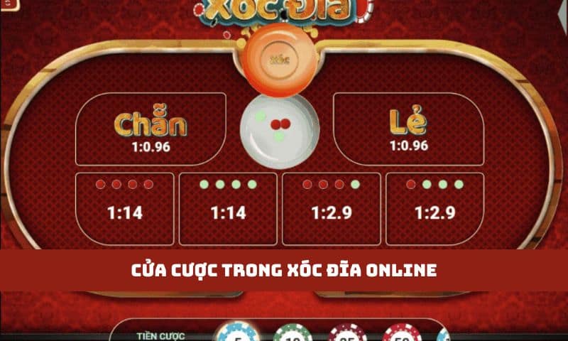 Xóc đĩa online có nhiều cửa cược mang đến nhiều lựa chọn cho người chơi